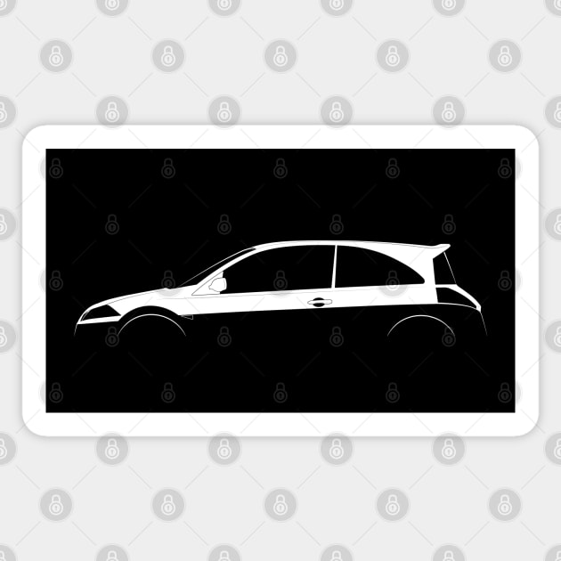 Renault Megane RS R26R Silhouette Sticker by Car-Silhouettes